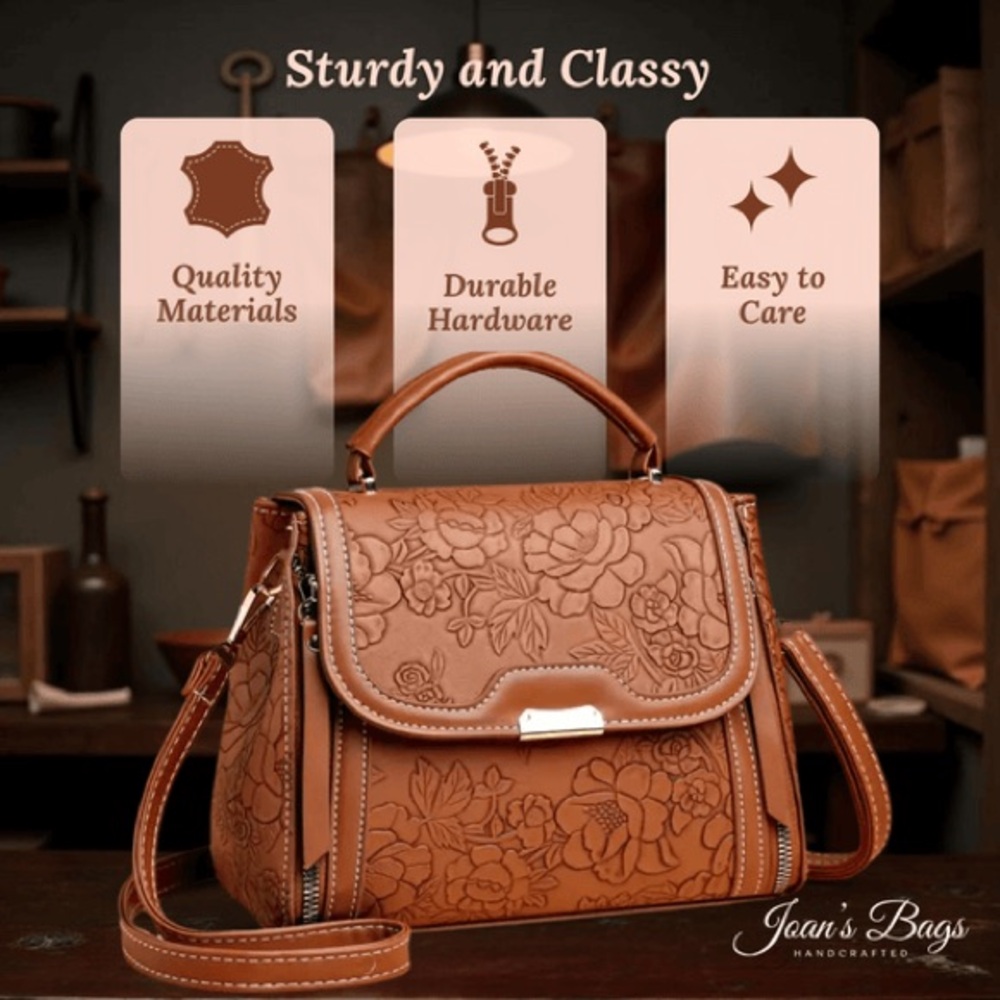 Brittany’s Timeless Satchel | Handbag in Red - Picture 3 of 4